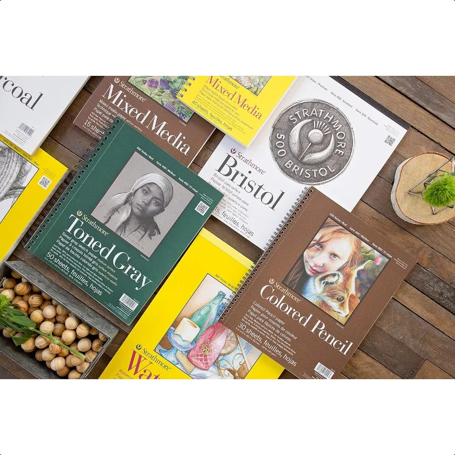 Farbstift-Spiralpapierblock 9 x 1230 Blatt 62477900 Weiß