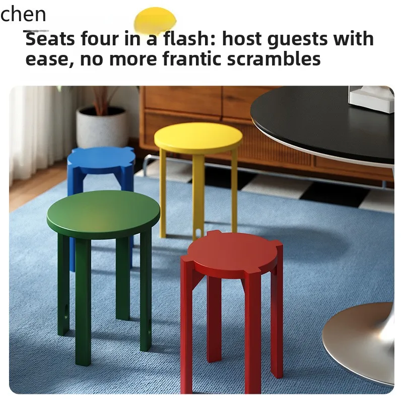 YFY Colorful  Stackable Four-in-One  Stacking  Storage Stacking  Wooden  Living Room Dining Table