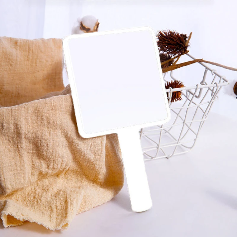 Eyelash Extension Handheld Makeup Mirror Square Makeup Vanity Mirror with Handle Hand Mirror SPA Salon Compact Mirrors