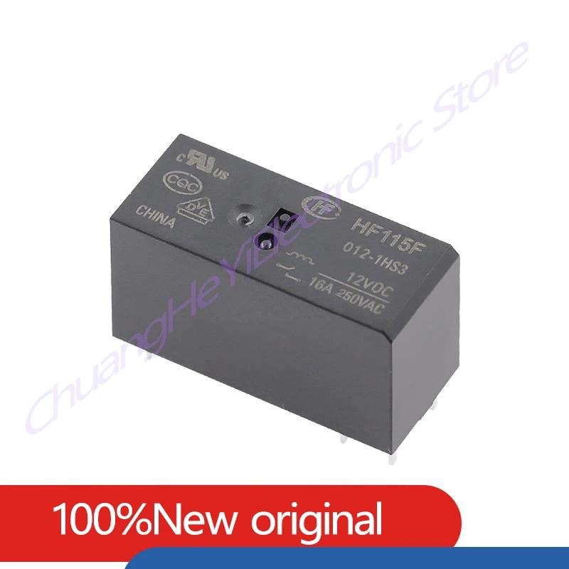 Original New Relay HF JQX-115F-005 012 024-1HS3 (551) 6PIN 16A 250VAC 5V 12V 24V Power Relay