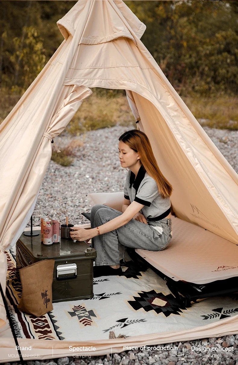 Selbstaufblasende Luftmatratze für Outdoor-Camping, Eierkarton-Schaumstoff-Schlafunterlage, feuchtigkeitsbeständige Bodenmatte für Zelttouren in der Wildnis – Detail 11