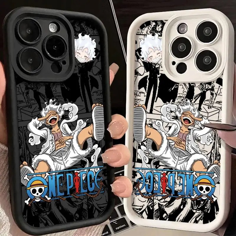 Funda de Teléfono O-One Pieces Luffy 5 Gear para Xiaomi Redmi 15 14C 13 13C 12 12C K50 K40 10C 10 9T 9C 9A K30 4G 5G, Carcasa Trasera Suave de TPU