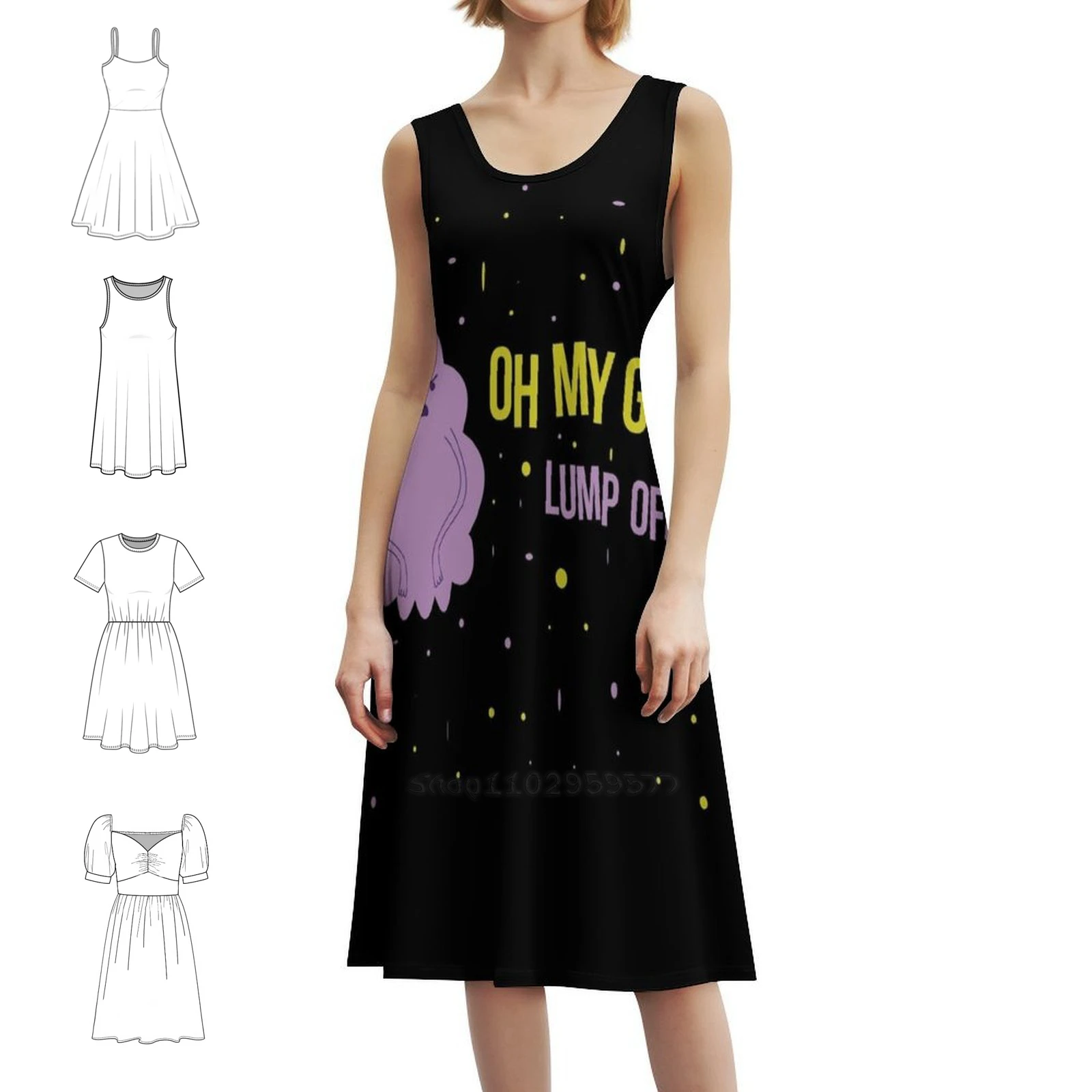 

Lsp Oh My Glob Lump Off Повседневное платье в корейском стиле для женщин Простые повседневные офисные женские платья Программа Partnership