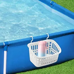 Porte-gobelet à eau pour piscine, panier de rangement latéral, conteneur, crochet pour au-dessus de la piscine, étagère à boissons et à bière, 1 pièce