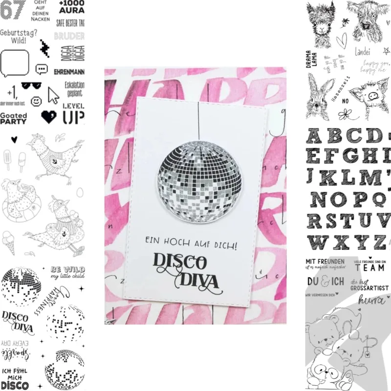 The Encounter of Sheep Cattle Rabbits and Pigs Stamps And Dies New Arrival 2026 Scrapbook Diary Decoration Stencil Embossing
