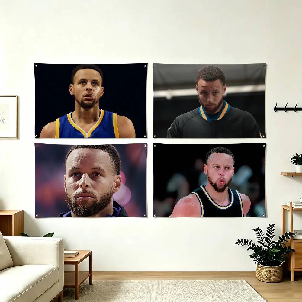 S-Stephen Curry Basketball Player Flags for Bedrooms Home Decor Items Outdoor Decors Garage Decoration Flaga