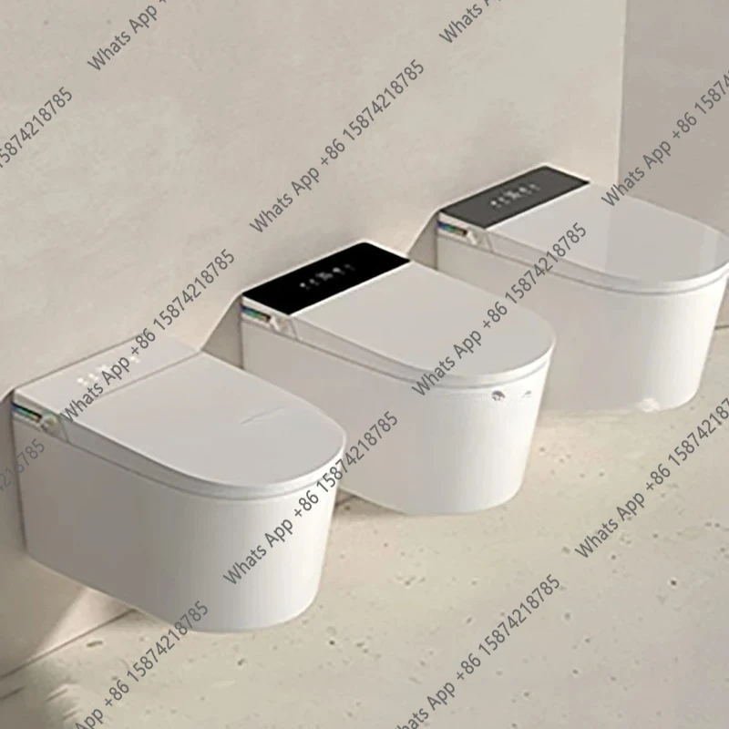 

Настенный умный унитаз-биде X Wall Mounted Intelligent Toilet Bidet Smart Toilet для ванной комнаты, без бачка, с автоматическим открыванием/закрыванием, подогревом сиденья, электрический, удлиненный, WallHu