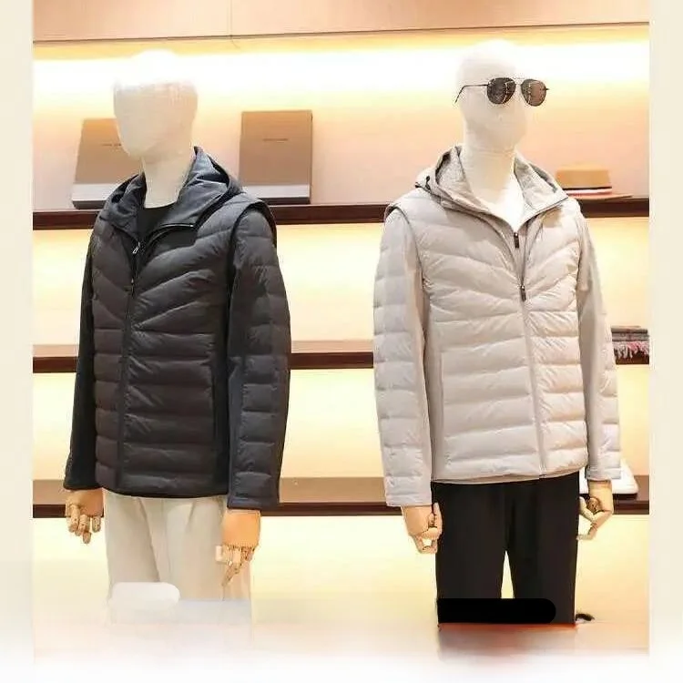 

Men's down Soft Vest Jacket Lightweight Warm Winter Outdoor Casual Style Polyester Fiber Ammonia Fiber Duck down Filling