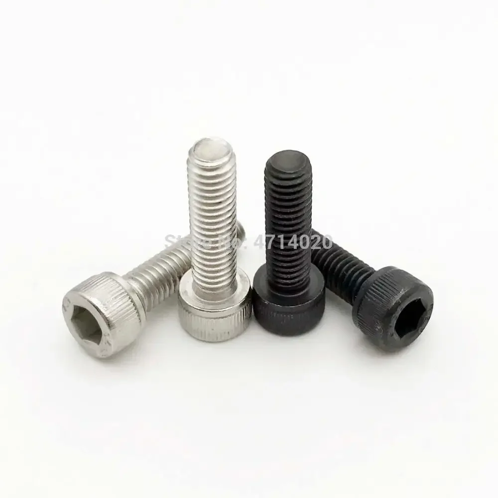 10 pezzi M3 M4 M5 M6 M8 304 A2 acciaio inossidabile nero grado 12.9 acciaio DIN912 esagono incassato esagono incassato vite a brugola L = 4-150mm