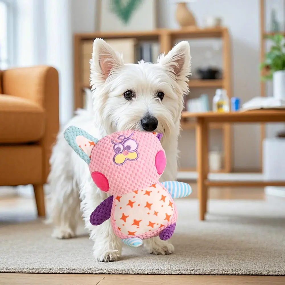 

Plush Animal Pet Chew Toy with Sound,Boredom Stress Relief,Frog shape,Suitable for Large,Medium,Small Cat Rabbit