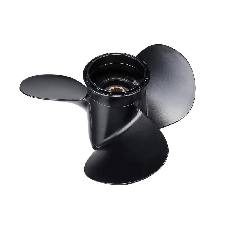 11-5/8x12 58100-95393-019 para suzu ki 35 65hp motor de popa 13 dentes estriados hélice de alumínio de substituição para barco marinho