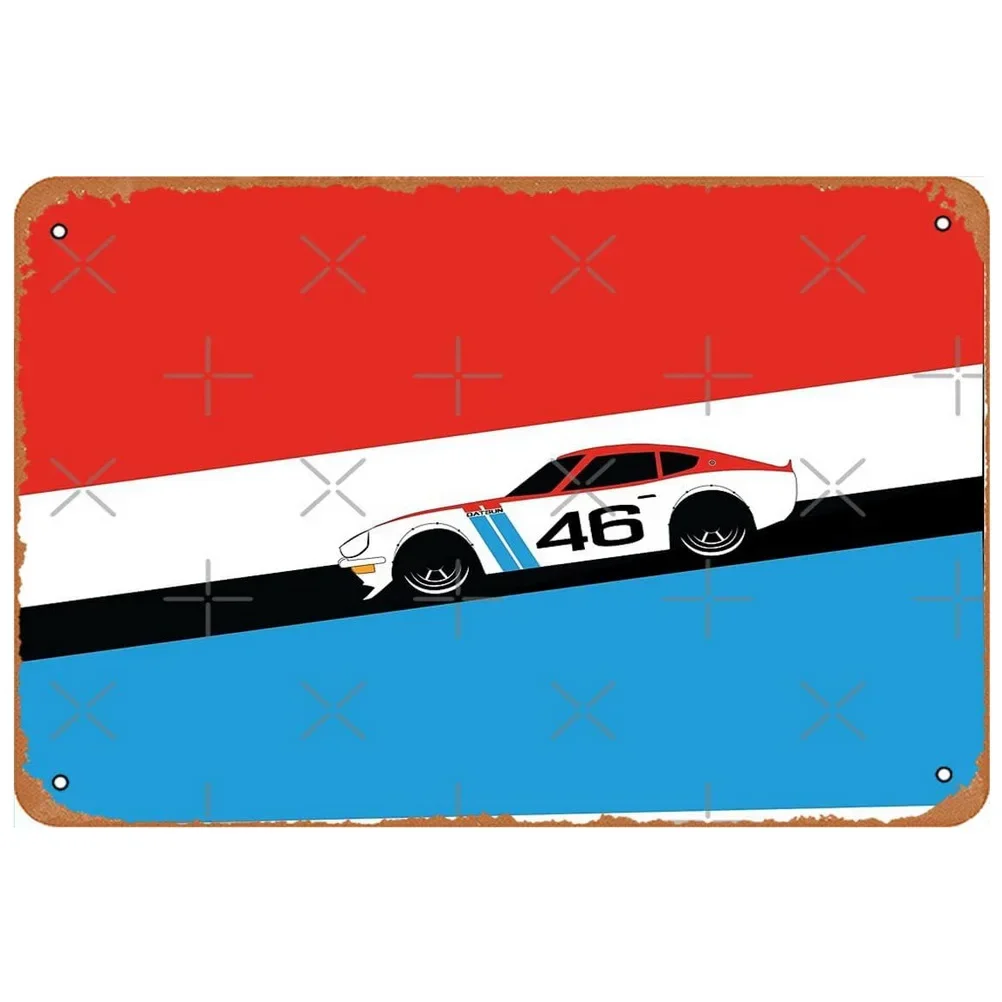 Auto Metal Tin Signs Plaque Racing Car Wall Decoration Vintage Art Posters Iron Painting for Man Cave Home Cafe Garage Club Bar