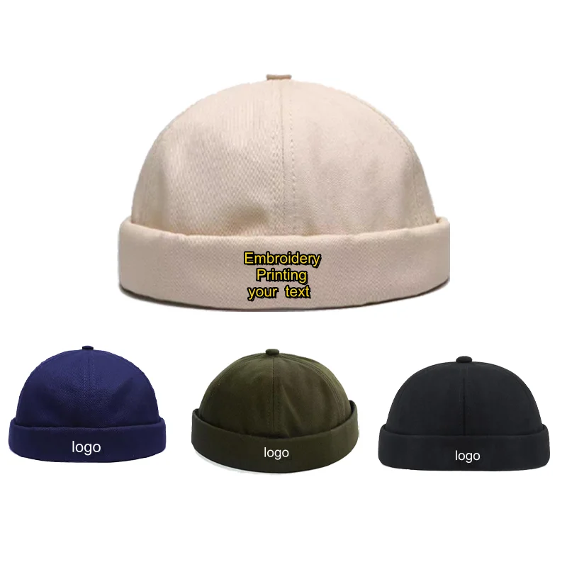 

Custom Dome Hat Hip Hop Beanie Cap Unisex adjustable Streetwear Hat for Women men Bonnet Beanie Melon Cap Fashion Headwear Caps