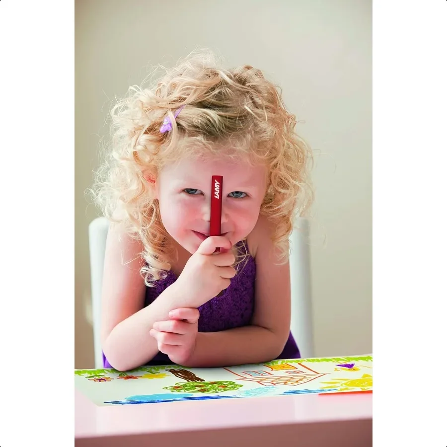 3 больших цветных карандашей, 12 шт., входят точилки