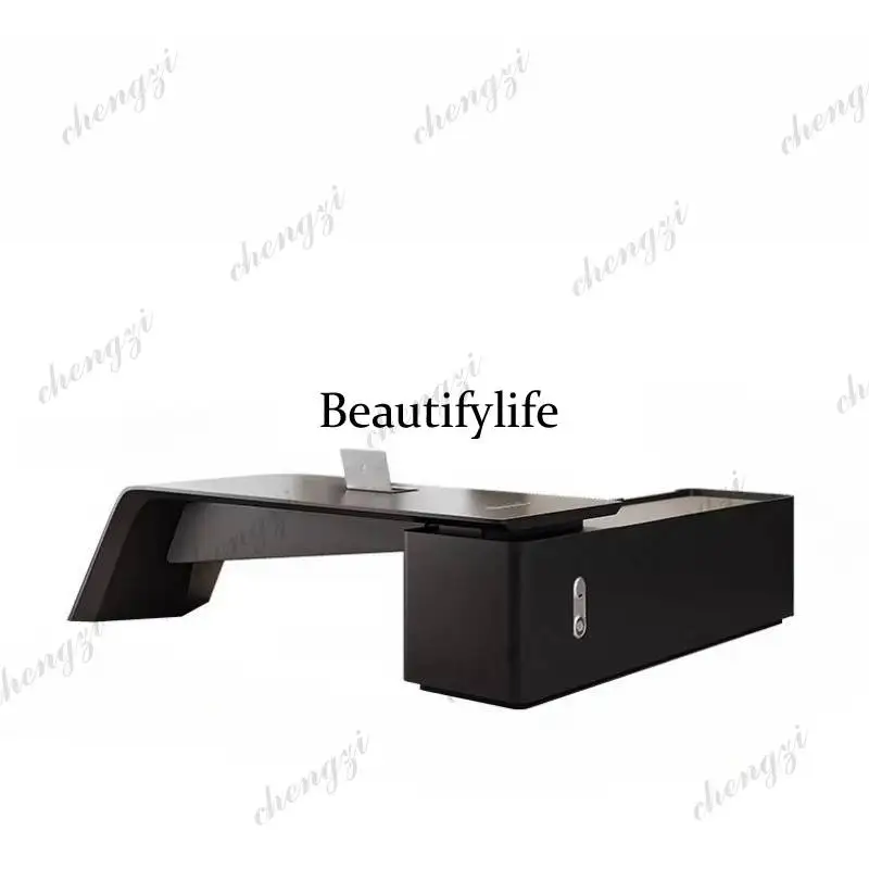 PPDesigner Strong Executive Office Desk Wood Big Computer Luxury Executive Office Desk Modern Black Tisch Small Spaces Furniture