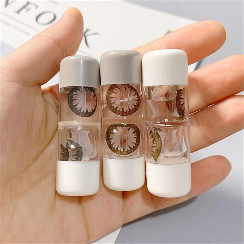 1/3PCS Mini Contact Lenses Box Set With Mirror, Small Portable Immersion Storage Kit, Contact Lens Case Soak Storage
