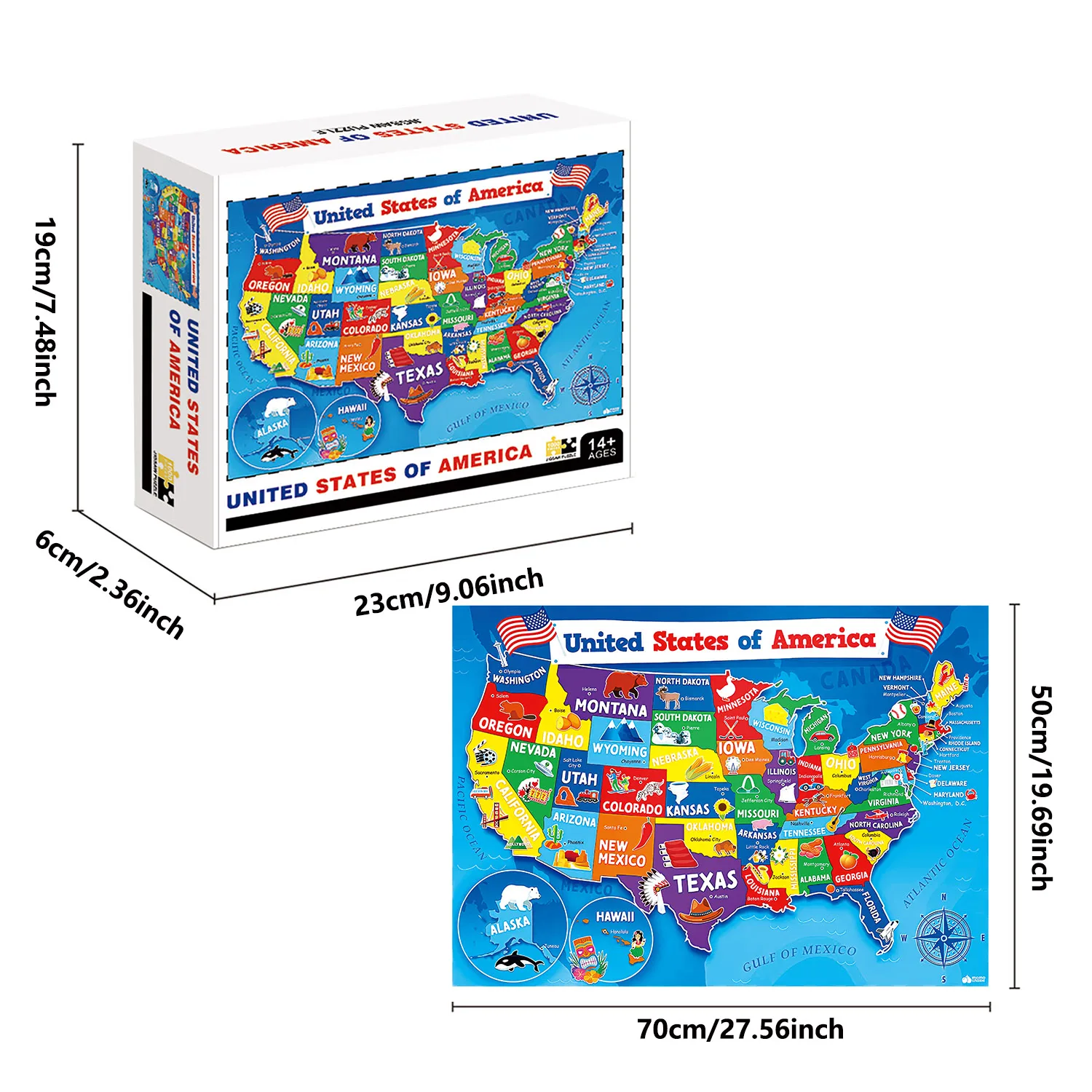 1000 조각 미국 직소 퍼즐 홈 장식 성인 퍼즐 게임 가족 재미있는 바닥 퍼즐 교육 장난감