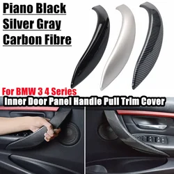 4PCS For BMW 3 Series F30 F80 F31 F32 F33 F34 F35 F36 2013-18 Interior Door Pull Handle Panel with Cover Trim Car Asseccories