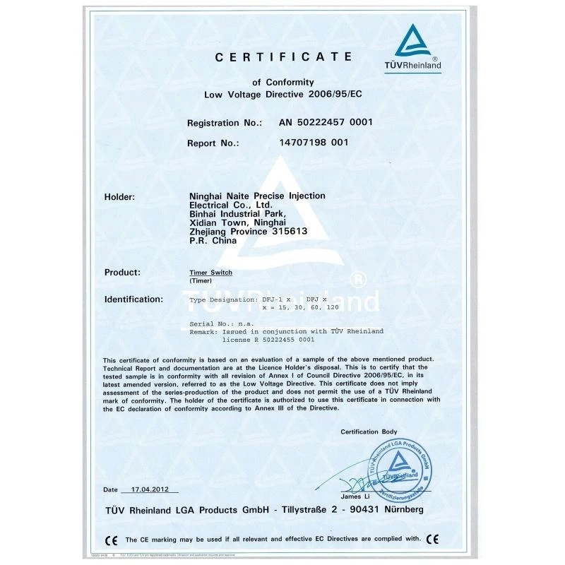 Timer haute précision Timer en plastique Universal Ozonizer Timer du mur à paroi