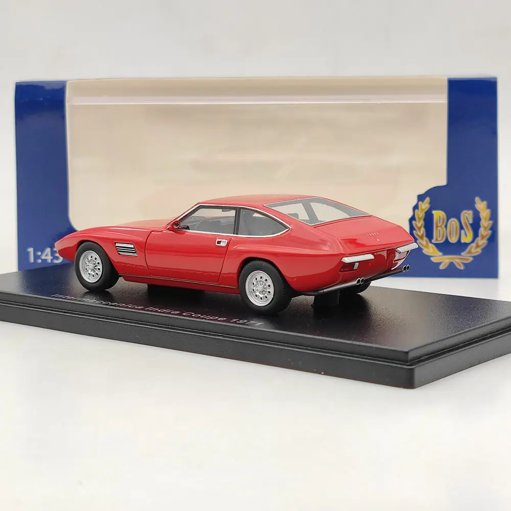 BOS 1:43 para lndra Coupe, modelo de resina roja, colección limitada de coches, lndra Coupe 1971