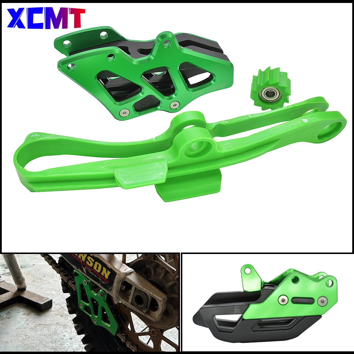 

Motorcycle Accessories For Kawasaki Chain Guide Chain Slider Guide Roller Swingarm Protector KX250F 450F 250F Enduro Dirt Bike