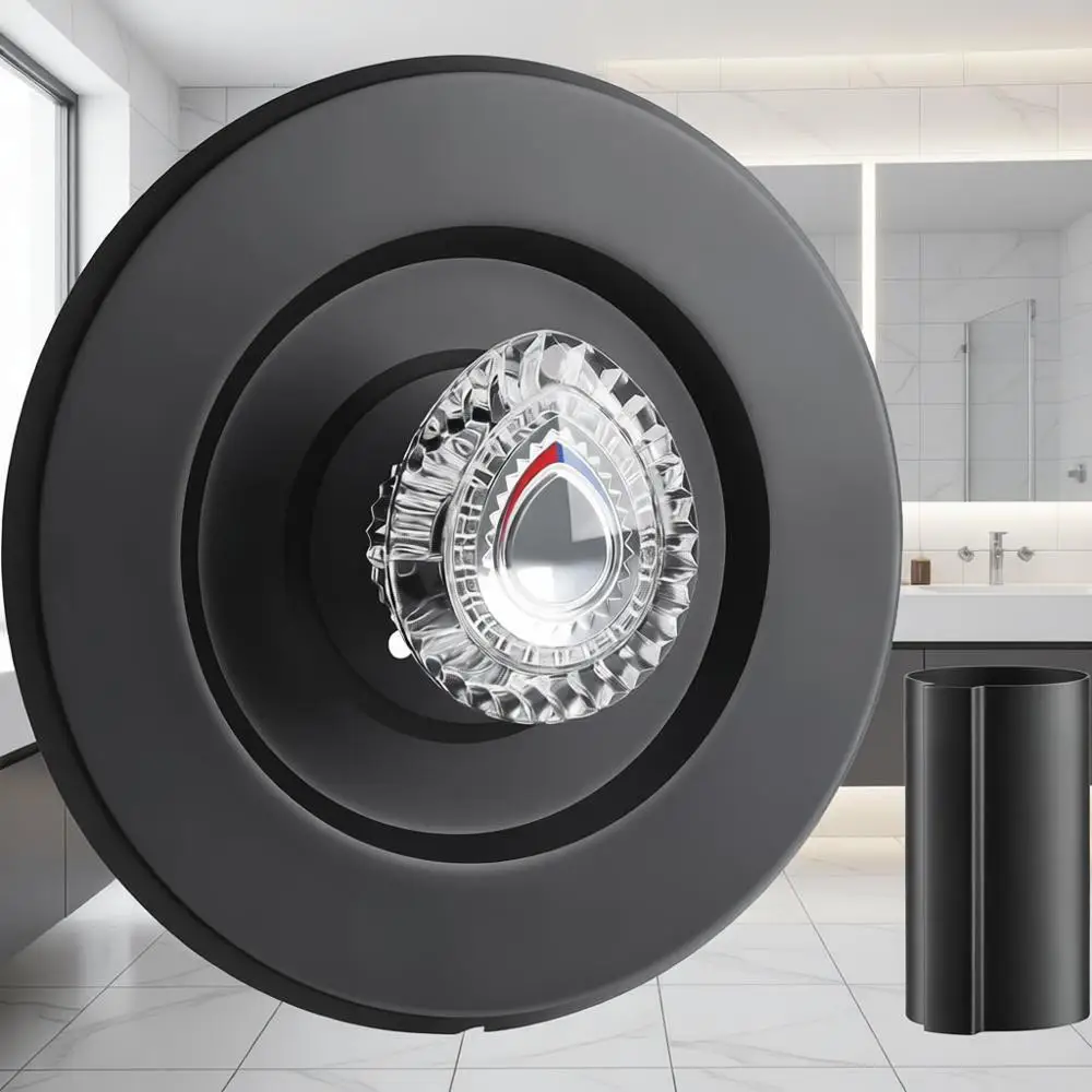 

Black Shower Trim Kit, Compatible with T470 31661SN and 1225 Shower Trim Kits, Includes Escutcheon, Tubes, Handle, and Screws