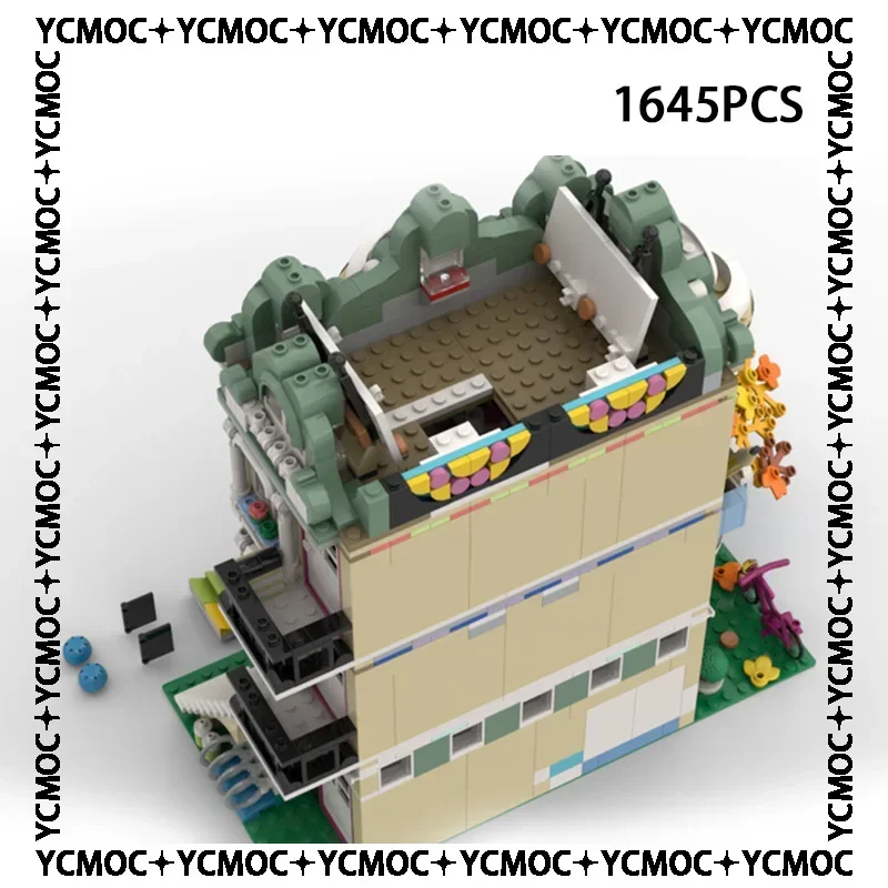 YcmocBricks Moc Bouwstenen Street View Model Serie Art School Building Technologie Bricks DIY Speelgoed Voor Kinderen Kinderen Geschenken