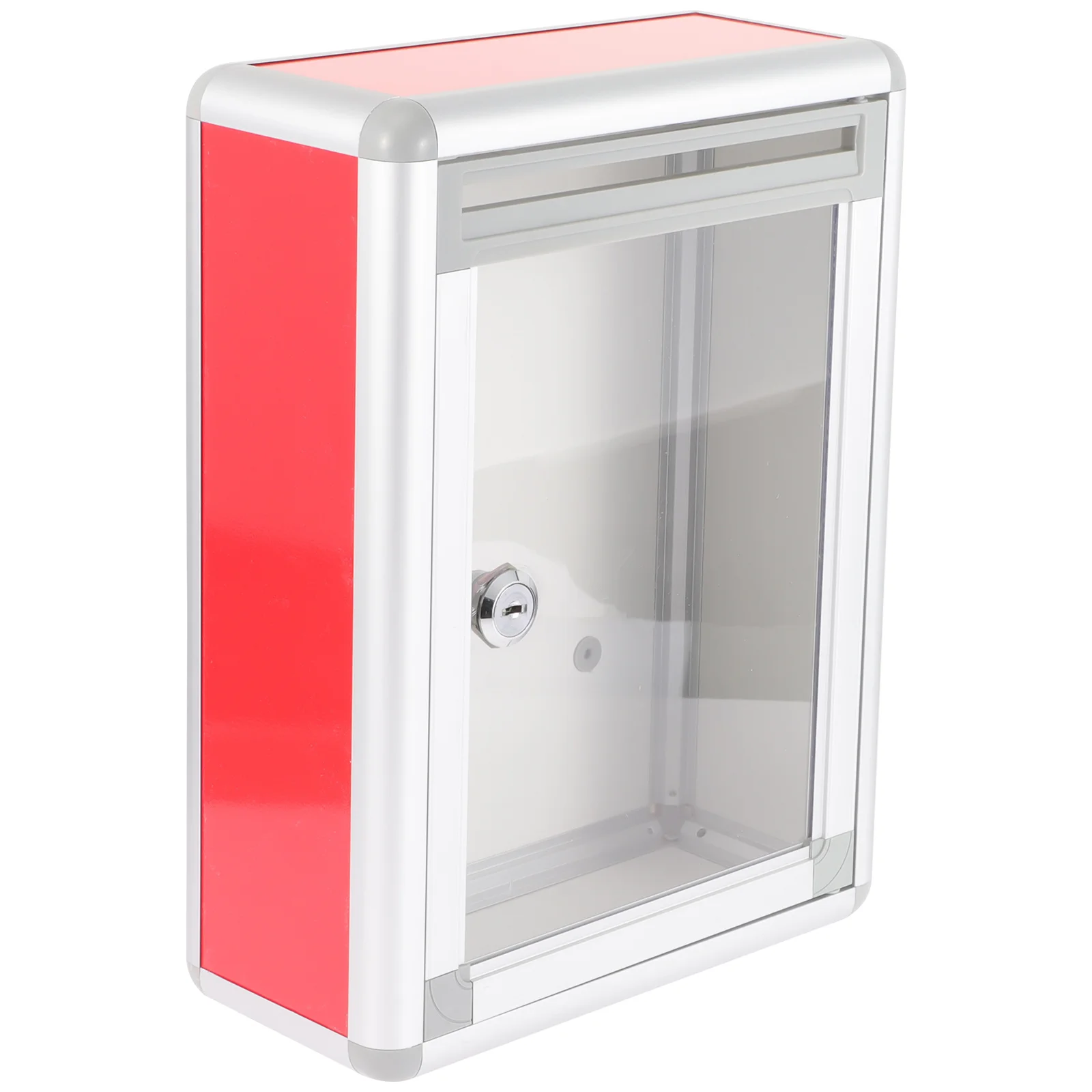 Wall Mount Locking Mailbox Aluminum Alloy Suggestion Security Lock Outdoor Indoor Use Public Complain Box Voting Storage