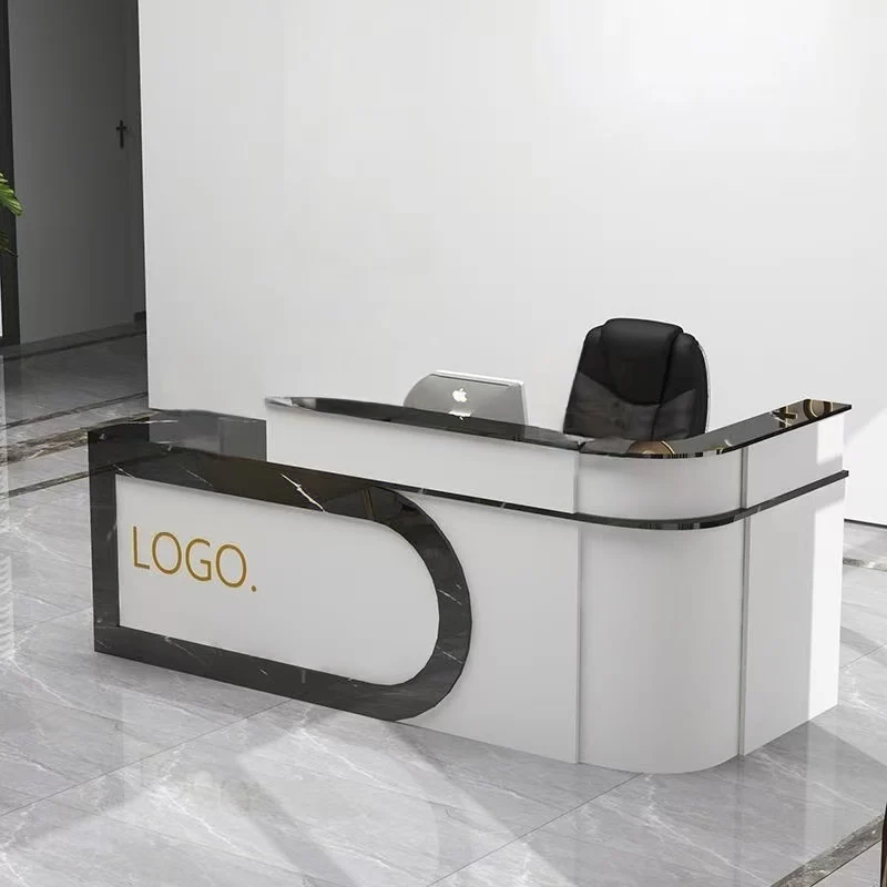 

Luxury Aesthetic Reception Desk Counter Decorations Beauty Modern Office Reception Desk Counter Hair Salon Commercial Furniture