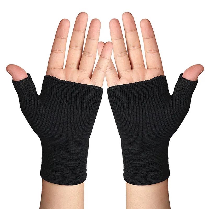 1Pair Wristband Compression Arthritis Gloves Wrist Support Joint Pain Relief Hand Brace Therapy Wristband Palm Hand Thumb Band