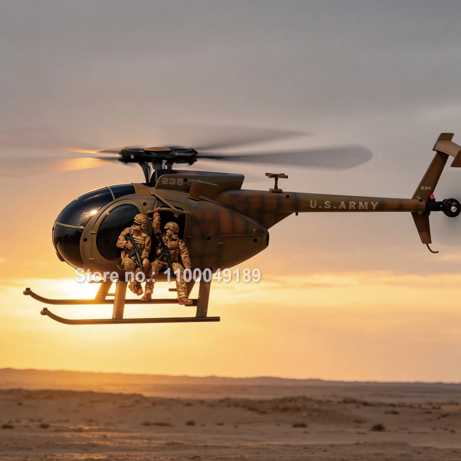 RC ERA C189 MD500 RC Helicopter with Figures 1/28 Scale Brushless Optical Flow Gyro 2.4G Remote Control Hobby Toys for Adults