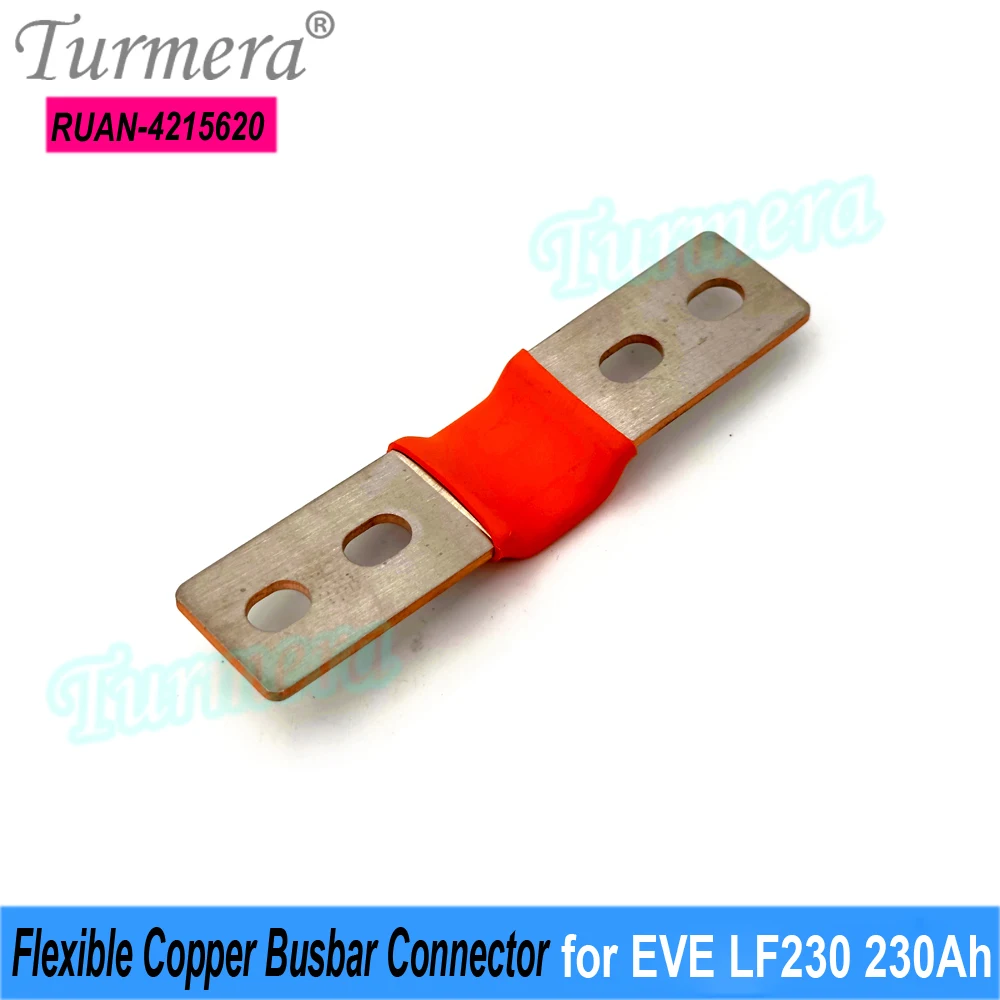 Turmera 12V Sammelschiene Lifepo4-Batterie, flexibler Kupferanschluss, 42 mm, 56 mm, 80 mm, 2 mm, 400 A, für 230 Ah, 280 Ah, 320 Ah Lifepo4-Batterie – Detail 3
