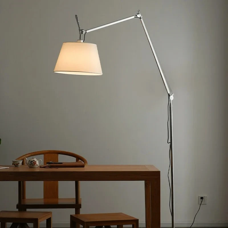 

American Industrial Style Scalable Folding LED Floor Lamp Office Living Room High-end Sofa Bedroom Bedside Lamp Fishing Light