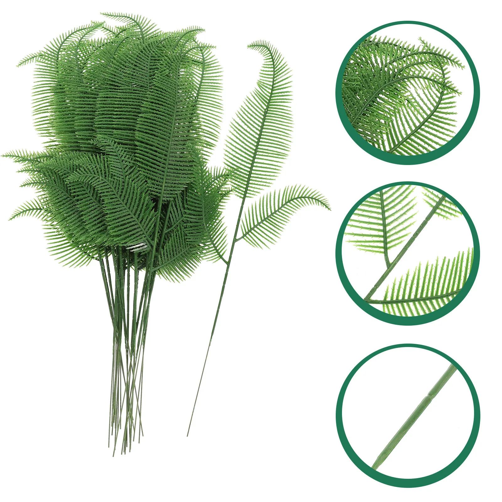 

25Pcs Artificial Pine Twigs Stems Decorative Green Faux Needles Christmas Picks Branches for Vase Christmas Tree Decoration