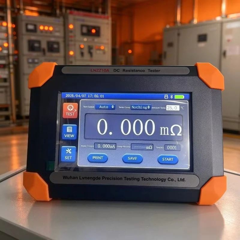 DC Winding Resistance Tester 10A Test Current Transformer Reactor Winding Resistance Meter Micro-Ohmmeter Automatic Discharge