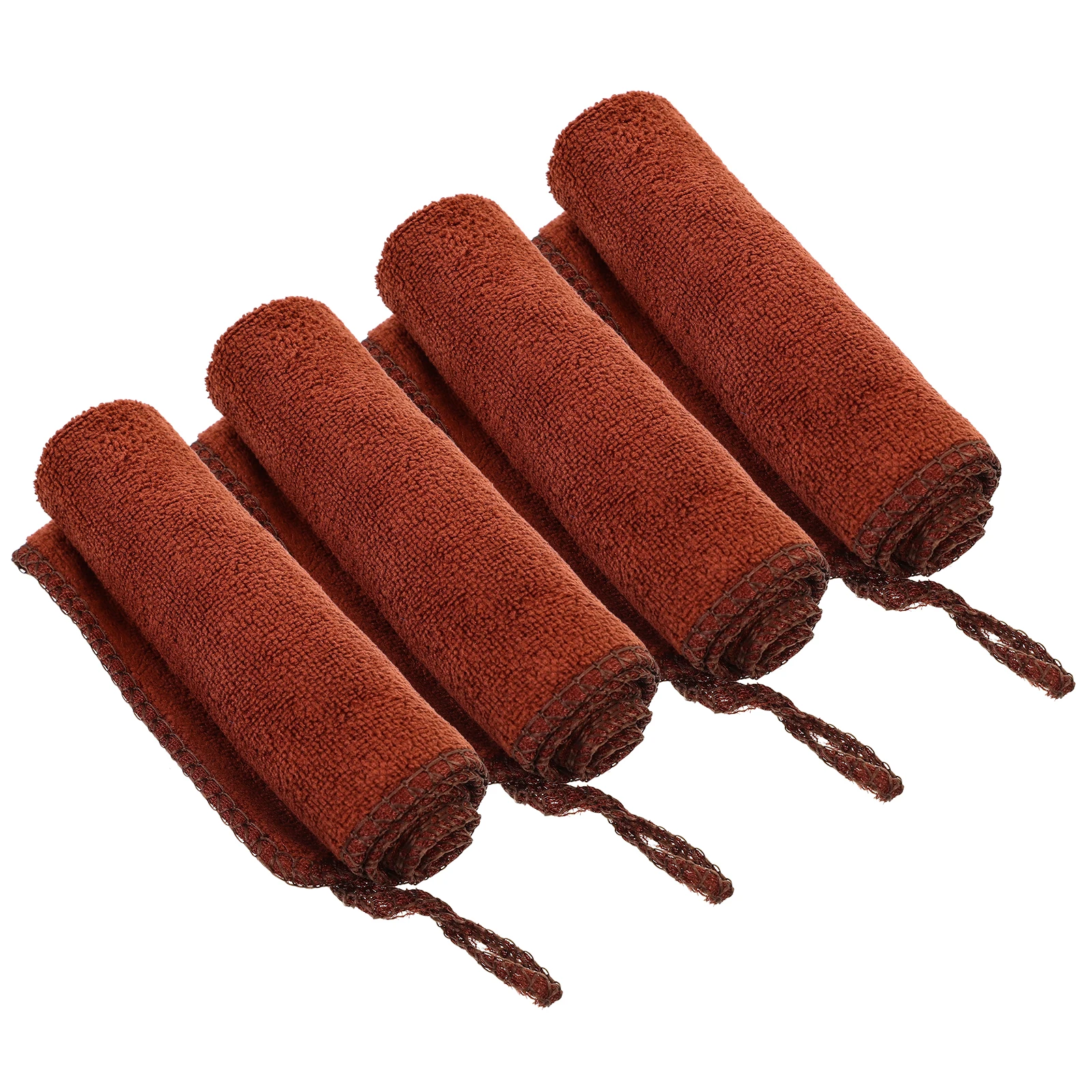 

4PCS Facial Towels friendly Microfiber Square for Face Cleaning Travel Home Use Absorbent Fade Resistant Wash Cloth