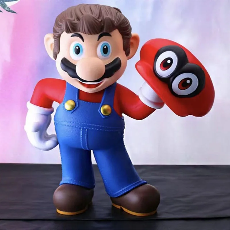 Giant Size 38cm Super Bros Marios Action Figure Toys Big Marios Anime Figure Toys Home Decor Model Collection Gifts for Kids