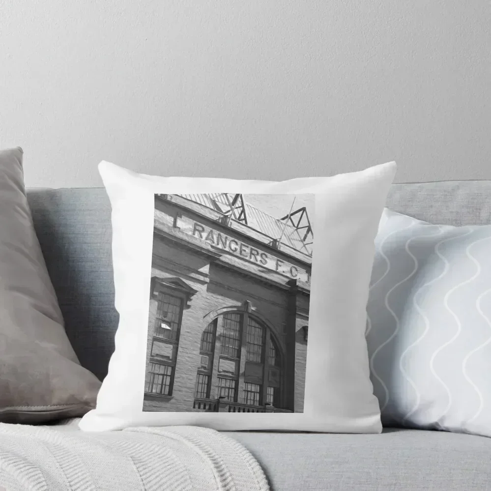 

Ibrox Black and white Throw Pillow pillows decor home Custom Cushion Photo covers for pillows pillow