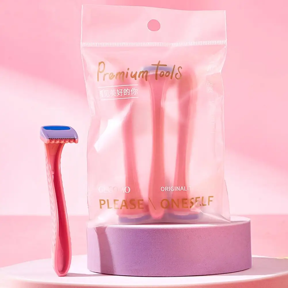 3/6PCS Women's Safety Shaving Knife Razor Blade Safety Hair Removal For Facial Leg Armpit Hair Bikini Manual Hair Removal Razor