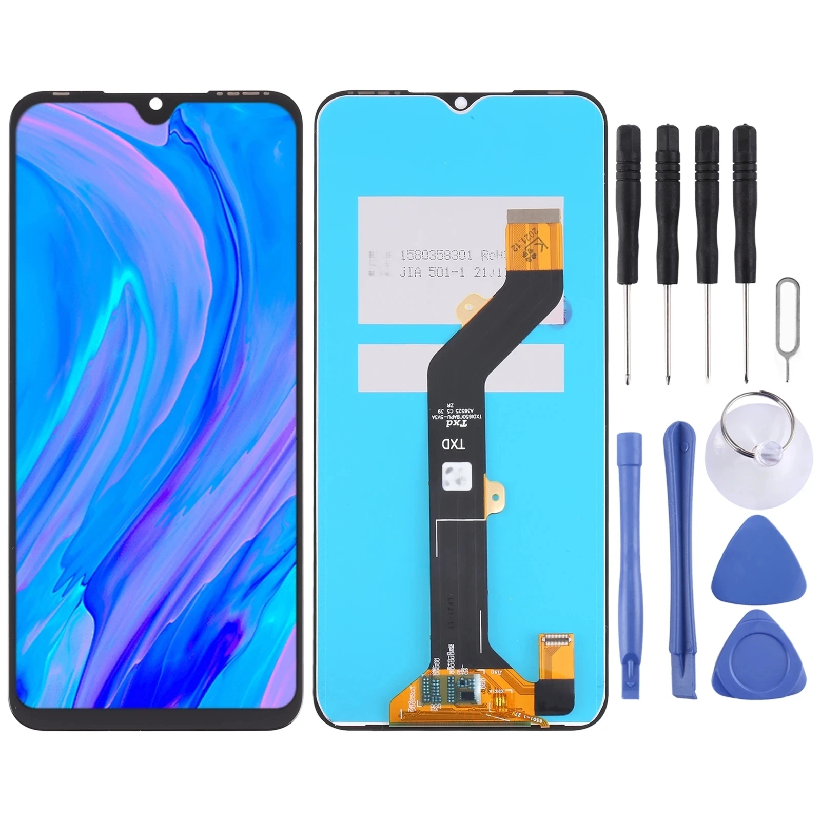 Display LCD Touch Screen per Itel S17 S661 S661W Digitizer Assembly sostituzione con protezione gratuita strumenti per cacciaviti con colla per vetro