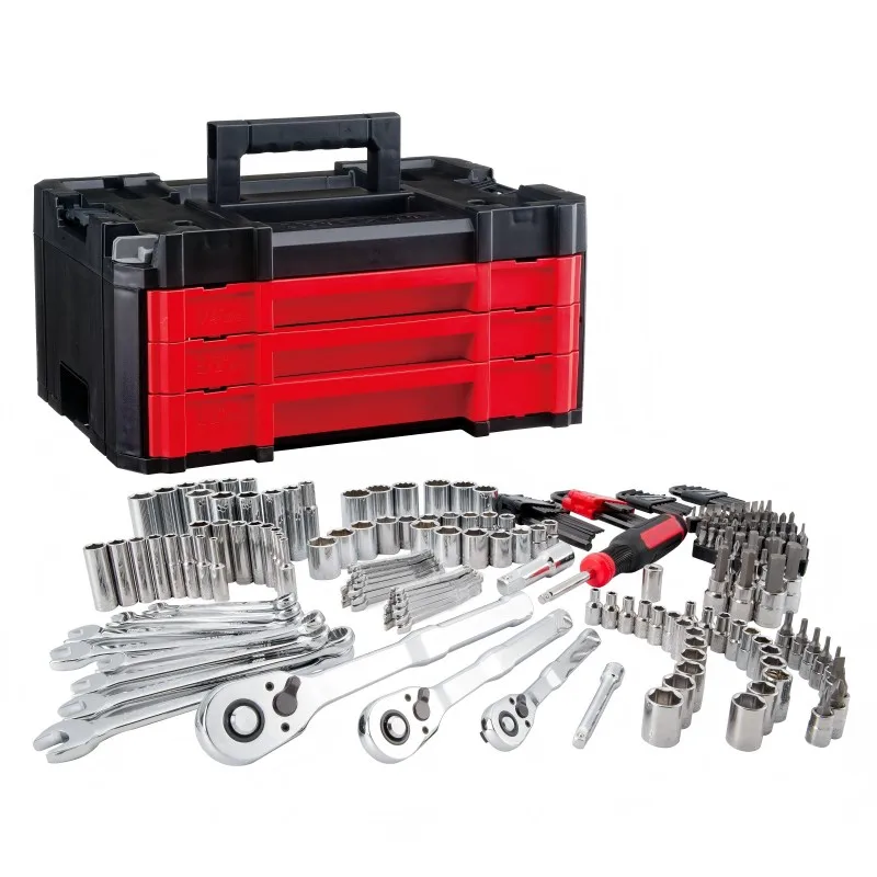 

230 Piece Heavy Home Mechanic Hand Tool Set Socket Wrench & Ratchet with Bit DIY in Hard Case Drawer
