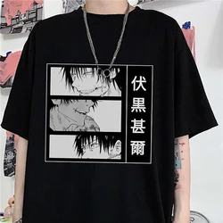 New Hot Anime Fushiguro Toji Graphic T-Shirt Fashion Outdoor Street Cool Round Neck Short Sleeve Shirt Top