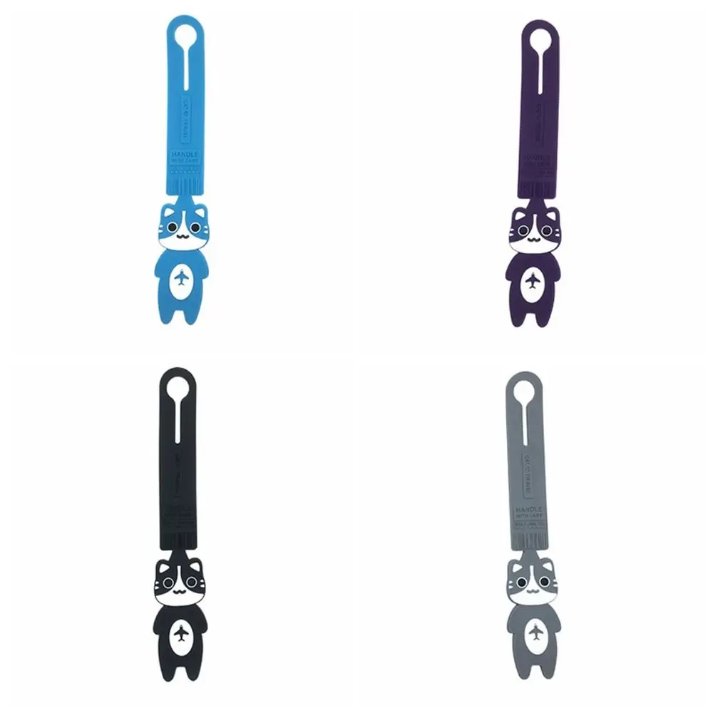 Cartoon Reisbagagelabel Kat Handtas Label Vliegtuig Koffer Tag Bagage Boarding Tag Vliegtuig Check-in Boarding Pass