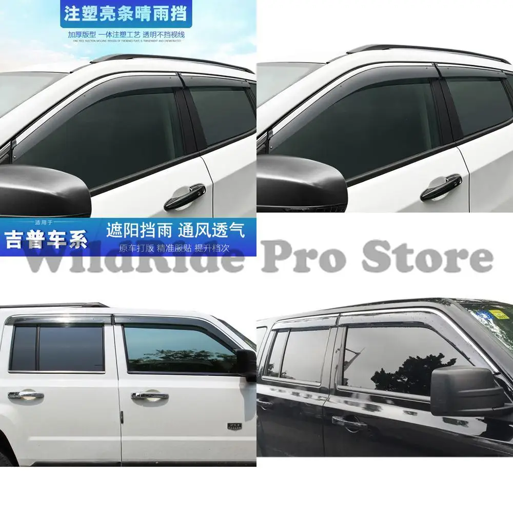 

1 set rain visors for jeep compass patriot cherokee renegade grand cherokee commander