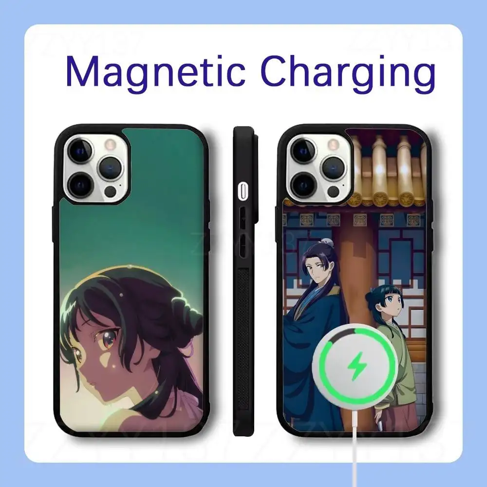

The Apothecary Diaries Maomao Phone Case For iPhone 16,15,14,13,12,11,Pro,Max,Plus,Mini,SE Magsafe Magnetic Wireless Charging