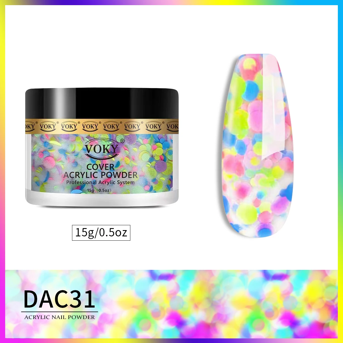 Polvo acrílico Polvo de uñas profesional para uñas acrílicas para usar con líquido de uñas acrílico monomero