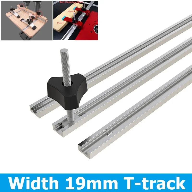 Woodworking DIY Tool Width 19mm T-track T-slot for Table Saw Router Table