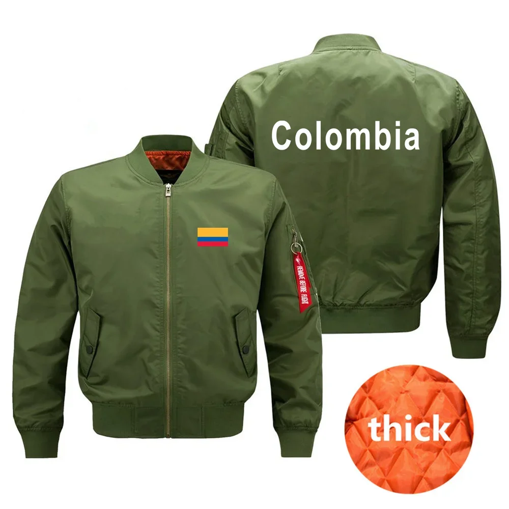 Funny Colombia Military Flight Aviation Men Ma1 Bomber Jacket Outdoor Windproof Man Baseball Coats