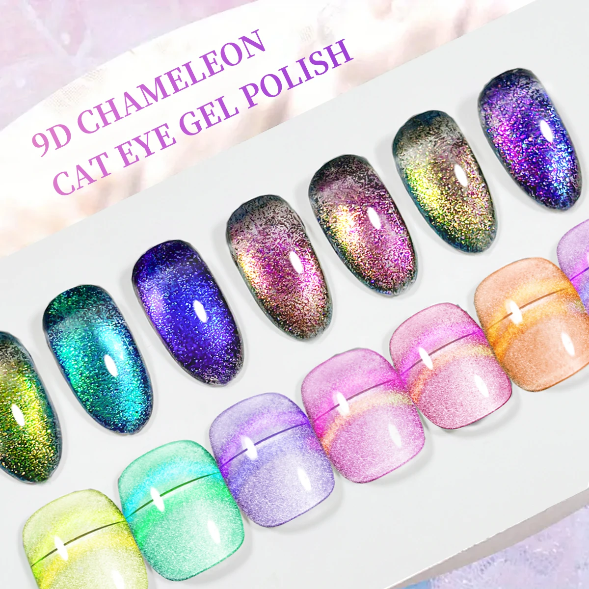 7ml Rainbow magnetische nagelgel, magnetische Cat Eye gellak, Chameleon magische gel met Galaxy-effect Soak Off Nail Art nagellak