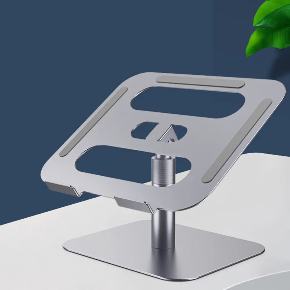 1Pcs Multi-Angle Adjustable Laptop Support Aluminum Alloy Laptop Bracket with Stable Base Ergonomic Desktop Workstation Solution